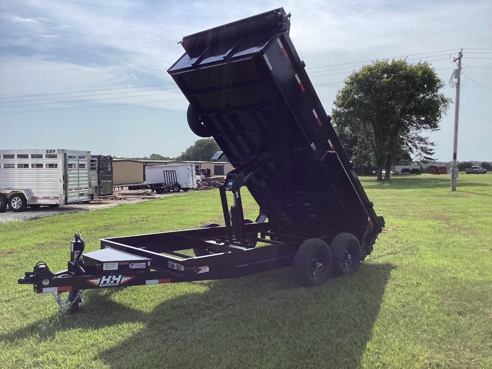 New 2026 H&H Trailers 83 x 14 Industrial Dump Trailer, Scissor, Spare, 14K