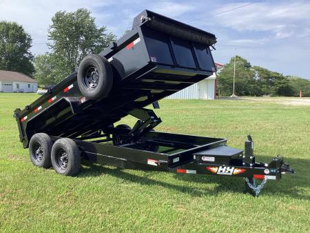 New 2026 H&H Trailers 83 x 14 Industrial Dump Trailer, Scissor, Spare, 14K