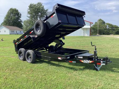 New 2026 H&H Trailers 83 x 14 Industrial Dump Trailer, Scissor, Spare, 14K