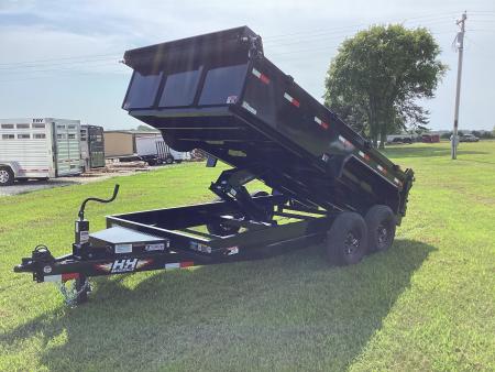 New 2026 H&H Trailers 83 x 14 Industrial Dump Trailer, Scissor, Spare, 14K