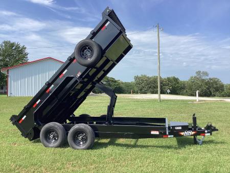 New 2026 H&H Trailers 83 x 14 Industrial Dump Trailer, Scissor, Spare, 14K