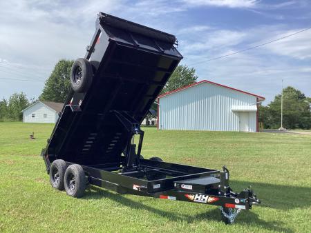 New 2026 H&H Trailers 83 x 14 Industrial Dump Trailer, Scissor, Spare, 14K