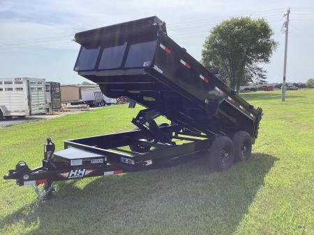 New 2026 H&H Trailers 83 x 14 Industrial Dump Trailer, Scissor, Spare, 14K