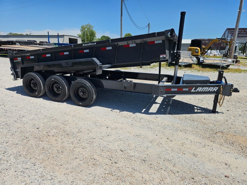 New 2026 Lamar 83X16 TRIPLE 21K TELESCOPIC DUMP W/24" SIDES 7 GAUGE FLOOR & 17.5" WHEELS/TIRES