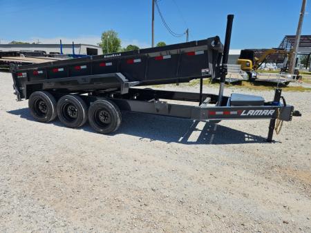 New 2026 Lamar 83X16 TRIPLE 21K TELESCOPIC DUMP W/24" SIDES 7 GAUGE FLOOR & 17.5" WHEELS/TIRES