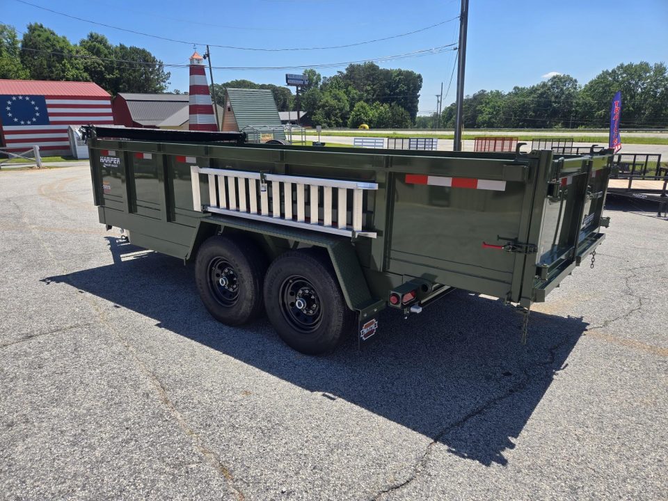 New 2026 PROSPECTOR 14K 7X16 TELESCOPING DUMP TRAILER 2' WALLS WITH SPREADER GATE