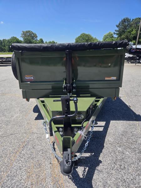 New 2026 PROSPECTOR 14K 7X16 TELESCOPING DUMP TRAILER 2' WALLS WITH SPREADER GATE