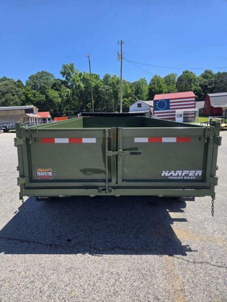 New 2026 PROSPECTOR 14K 7X16 TELESCOPING DUMP TRAILER 2' WALLS WITH SPREADER GATE