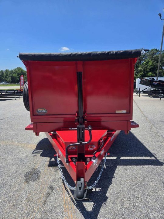 New 2026 PROSPECTOR 14K 7X16 TELESCOPING DUMP TRAILER 4' WALLS AND ALUMINIUM RAMPS