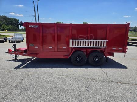 New 2026 PROSPECTOR 14K 7X16 TELESCOPING DUMP TRAILER 4' WALLS AND ALUMINIUM RAMPS
