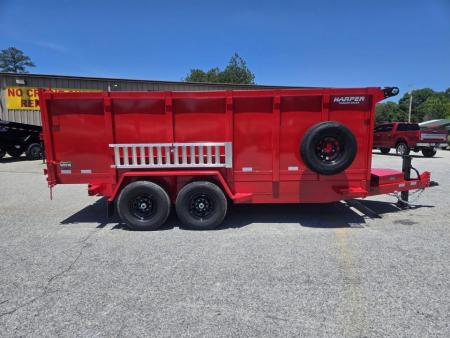 New 2026 PROSPECTOR 14K 7X16 TELESCOPING DUMP TRAILER 4' WALLS AND ALUMINIUM RAMPS