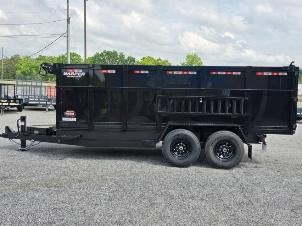 New 2026 PROSPECTOR 14K 7X16 TELESCOPING DUMP TRAILER 4' WALLS AND ALUMINIUM RAMPS