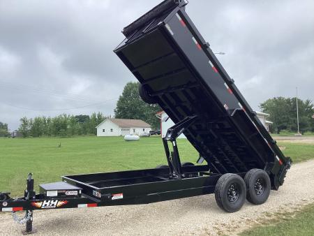 New 2026 H&H Trailers 83x16 Industrial Dump Trailer, Scissor, HD Floor, 14PLY, 14K