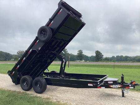 New 2026 H&H Trailers 83x16 Industrial Dump Trailer, Scissor, HD Floor, 14PLY, 14K