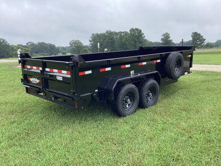 New 2026 H&H Trailers 83x16 Industrial Dump Trailer, Scissor, HD Floor, 14PLY, 14K