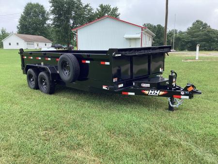 New 2026 H&H Trailers 83x16 Industrial Dump Trailer, Scissor, HD Floor, 14PLY, 14K