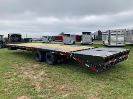 New 2027 MAXX-D 102X36 TANDEM 40K GN W/ HYDROJACKS, MAX RAMPS & DISC BRAKES Flatbed Trailer