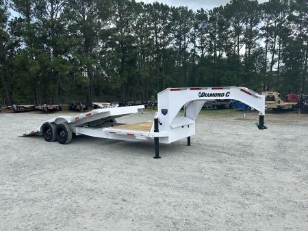 New 2026 Diamond C HXD210 Tilt Trailer, 24ft (18ft Tilt + 6ft Stationary) 10K Axles, #17140 Payload ,20K Hydraulic Jack