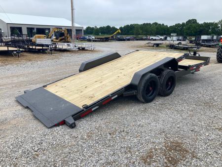 New 2027 MAXX-D 83X22 TANDEM 17.5K TILT W/ 6' STATIONARY DECK, 16' TILT DECK & TOOLBOX Tilt Trailer