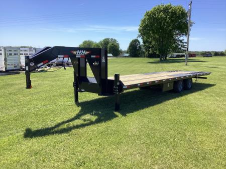 New 2026 H&H Trailers 102x23+9 Hydraulic Dove Deckover Trailer, Hyd Jacks, 14 Ply, 25.9K
