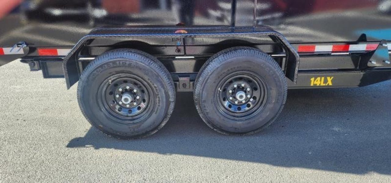 New 7 x 14 Big Tex Low Pro 14LX Scissor 4' High Side Dump Trailer 14k