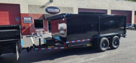 New 7 x 14 Big Tex Low Pro 14LX Scissor 4' High Side Dump Trailer 14k