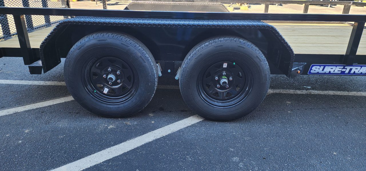 New 7 x 14 Sure-Trac Tube Top Utility Trailer 7k