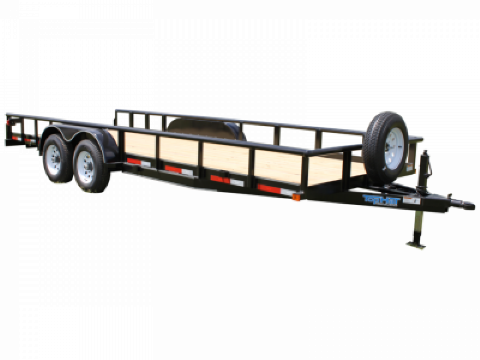 New 2026 Top Hat Trailers 83X18 Heavy Pipe Flatbed 10K Equipment Trailer