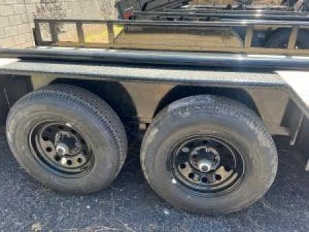 New 2026 Top Hat Trailers 83X18 Heavy Pipe Flatbed 10K Equipment Trailer