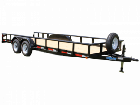 New 2026 Top Hat Trailers 83X18 Heavy Pipe Flatbed 10K Equipment Trailer