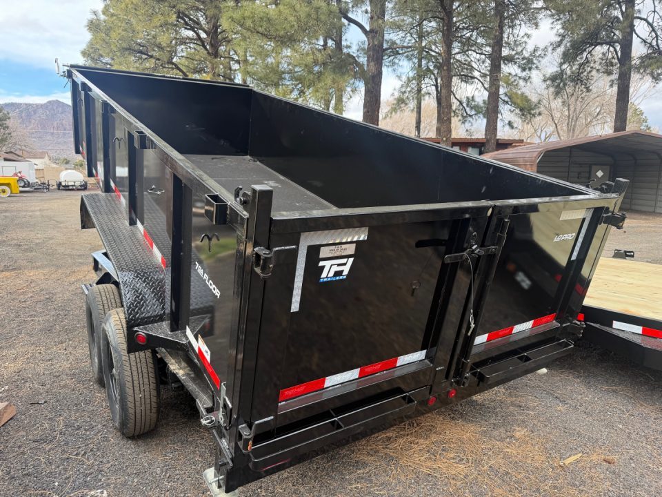 New 2026 Top Hat Trailers 7'X16' Dump Trailer 14000 lb G.V.W. 3' Sides Dump Trailer