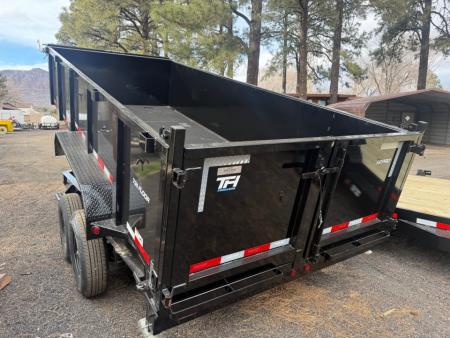 New 2026 Top Hat Trailers 7'X16' Dump Trailer 14000 lb G.V.W. 3' Sides Dump Trailer