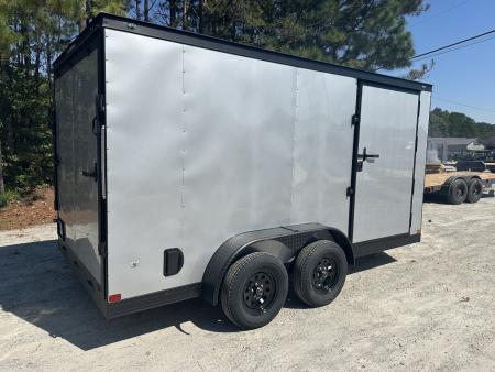 New 2026 COVERED WAGON 7X14 TANDEM AXLE ENCLOSED TRAILER WITH BLACKOUT PACKAGE