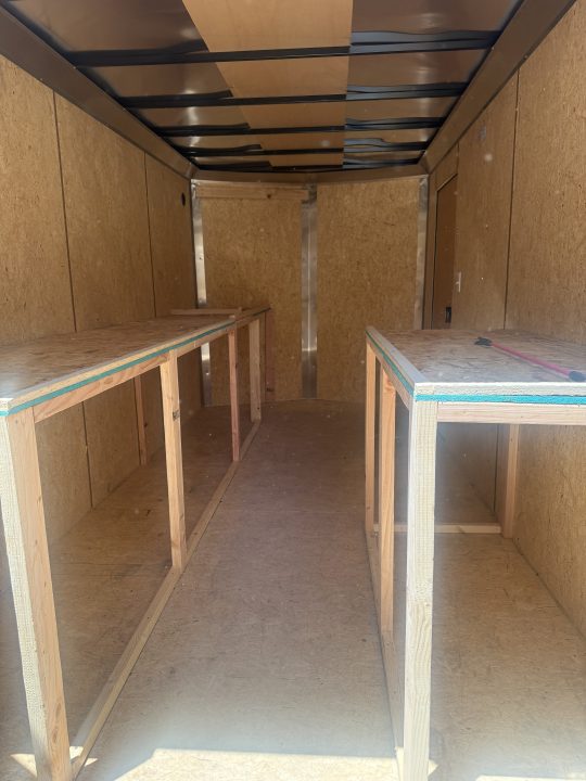 Used 2026 Look Trailers 7X14 Enclosed Box Cargo Trailer 7' Tall Ramp Cargo / Enclosed Trailer