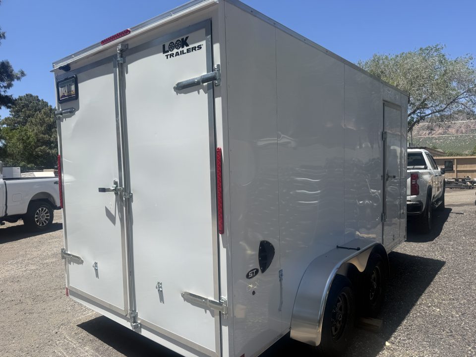 Used 2026 Look Trailers 7X14 Enclosed Box Cargo Trailer 7' Tall Ramp Cargo / Enclosed Trailer