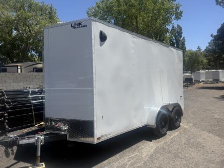 Used 2026 Look Trailers 7X14 Enclosed Box Cargo Trailer 7' Tall Ramp Cargo / Enclosed Trailer