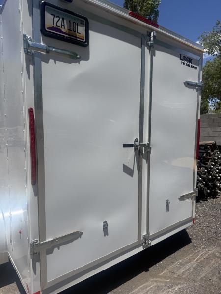 Used 2026 Look Trailers 7X14 Enclosed Box Cargo Trailer 7' Tall Ramp Cargo / Enclosed Trailer