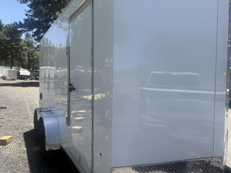 Used 2026 Look Trailers 7X14 Enclosed Box Cargo Trailer 7' Tall Ramp Cargo / Enclosed Trailer