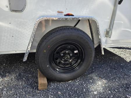 New 6 x 10 Homesteader Challenger Cargo Trailer, 3k GVWR ***White w/ Ramp Door Pkg, Tie Downs