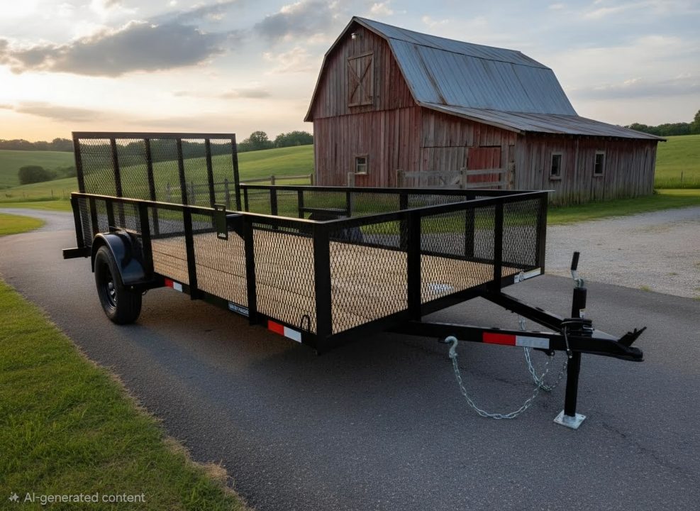 New 2026 Triple Crown Trailers 6.4' x 14' S/A 2'M Utility Trailer