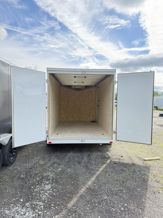 New 2026 ATC 7.5 x 14 (2') V Nose "STo400" All Aluminum Cargo Trailer w/ BARN DOOR