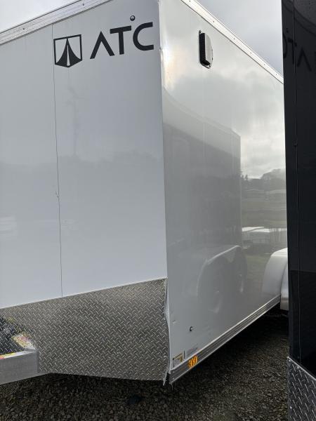 New 2026 ATC 7.5 x 14 (2') V Nose "STo400" All Aluminum Cargo Trailer w/ BARN DOOR (SCRATCH & DENT!!!)
