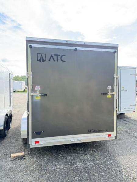 New 2026 ATC 7.5 x 14 (2') V Nose "STo400" All Aluminum Cargo Trailer w/ Ramp Door