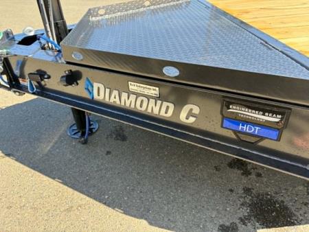 New SALE! SPLIT-TILT 2026 Diamond C Trailers HDT307 82X22 Equipment TRIPLE AXLE 21000 GVWR METALLIC GRAY