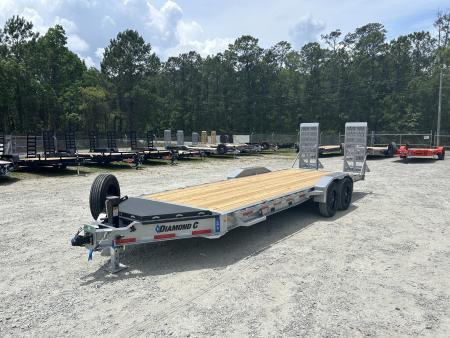 New 2026 Diamond C LPX208 Equipment Trailer, 82x22, Pace Setter, Tandem 8K Axles