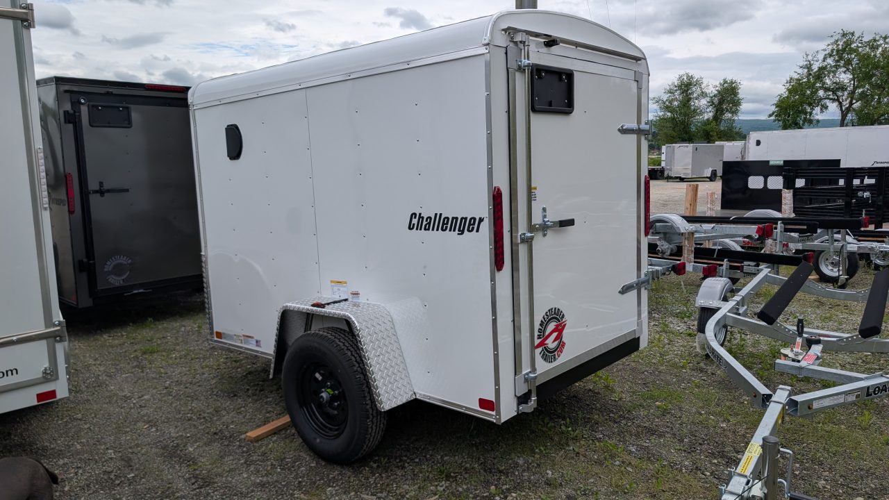 New 2026 Homesteader 5x8 Challenger Cargo Trailer w/ Single Barn Door