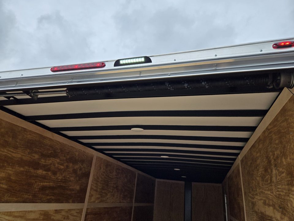 New 8.5 X 24 Homesteader Intrepid HD V-Nose Enclosed Cargo Trailer, 10k GVWR ****White w/.080 PolyCor Side Panels, LED Loading Lights