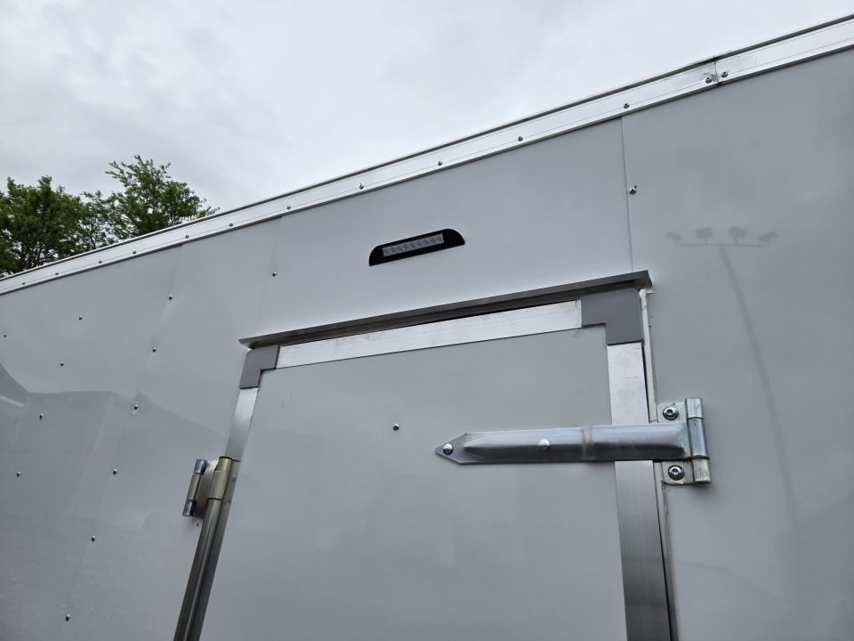 New 8.5 X 24 Homesteader Intrepid HD V-Nose Enclosed Cargo Trailer, 10k GVWR ****White w/.080 PolyCor Side Panels, LED Loading Lights