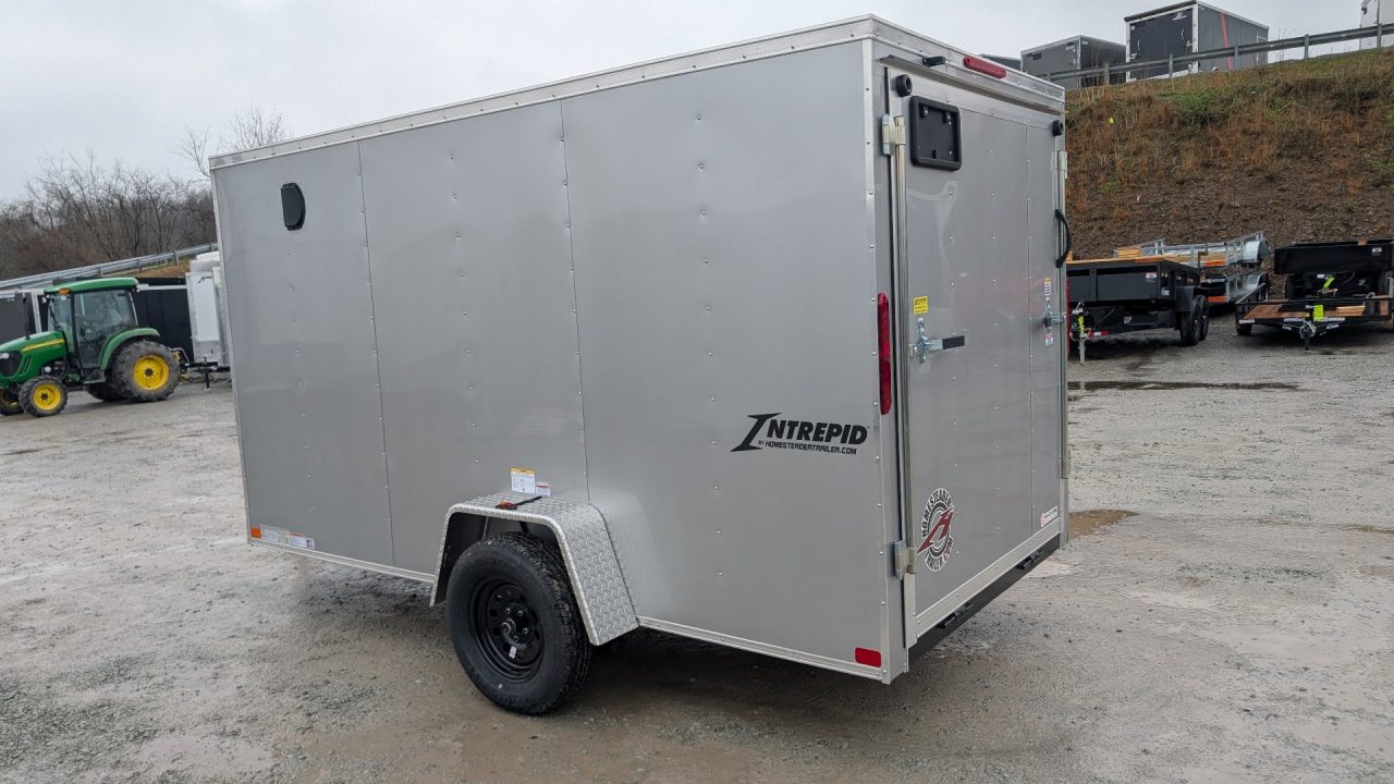 New 2026 Homesteader 6x12 Intrepid V-Nose Cargo Trailer w/ Ramp Door