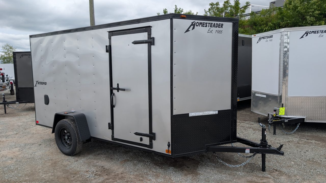 New 2026 Homesteader 6x12 Intrepid V-Nose Cargo Trailer w/ Ramp Door